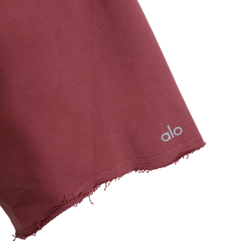 ALO YOGA ROSEWOOD HOODED LOW KEY SWEATSHIRT - Picture 10 of 13